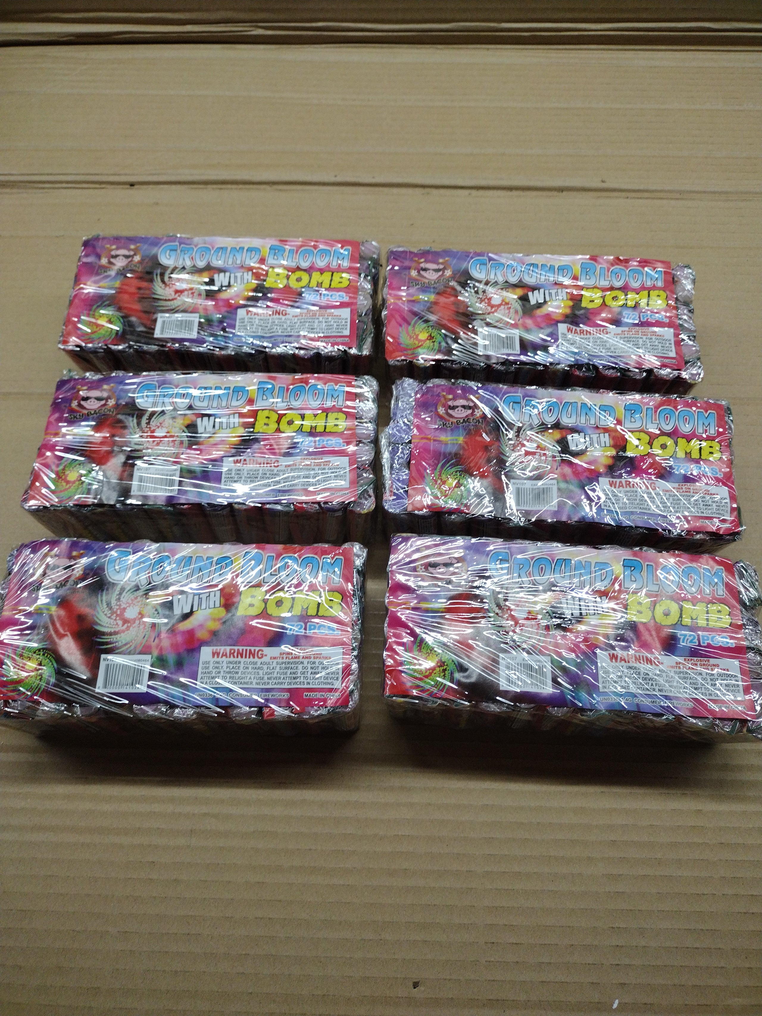 Ground Bloom with Bomb 6 bricks MFR | S&J Fireworks